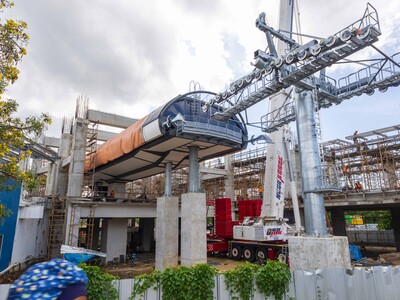 Línea 3 del Teleférico avanza en construcción