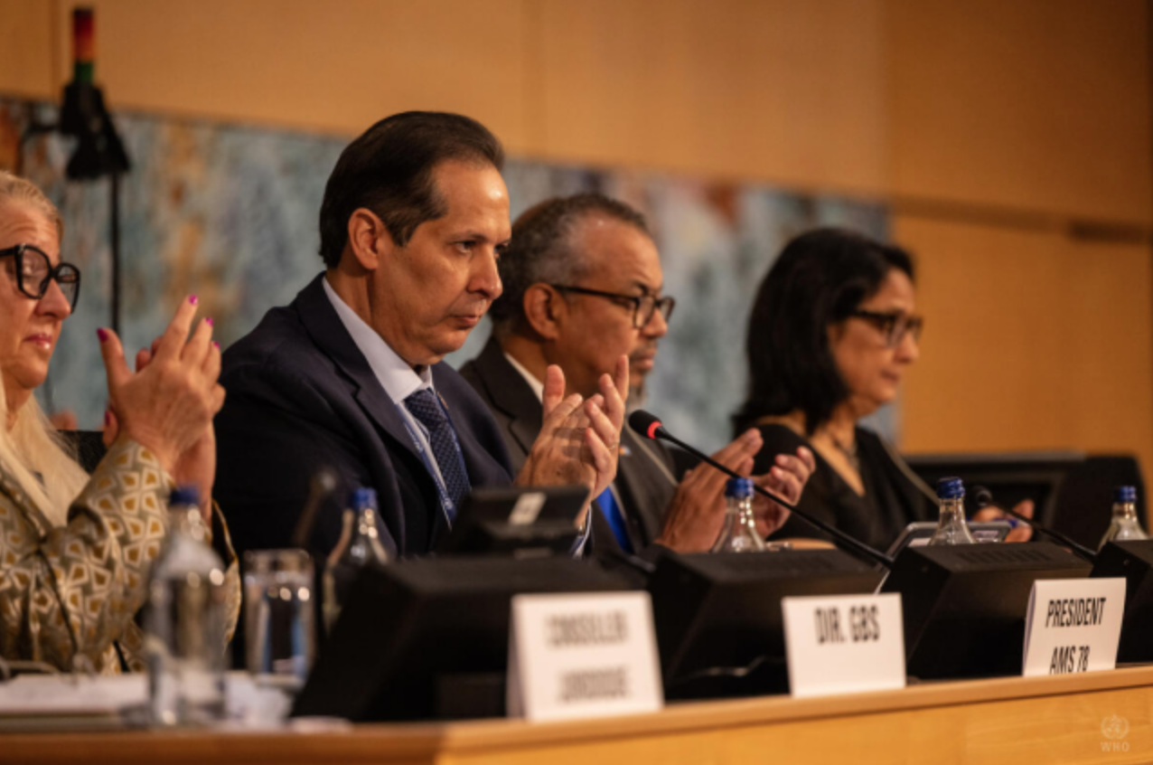 Víctor Atallah asume la presidencia de la Asamblea Mundial de Salud