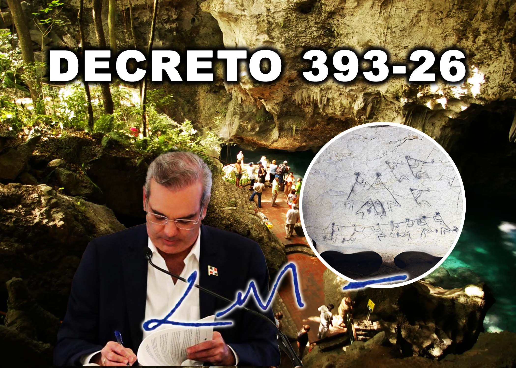 Presidente declara de utilidad pública terrenos del Monumento Natural Cuevas del Pomier