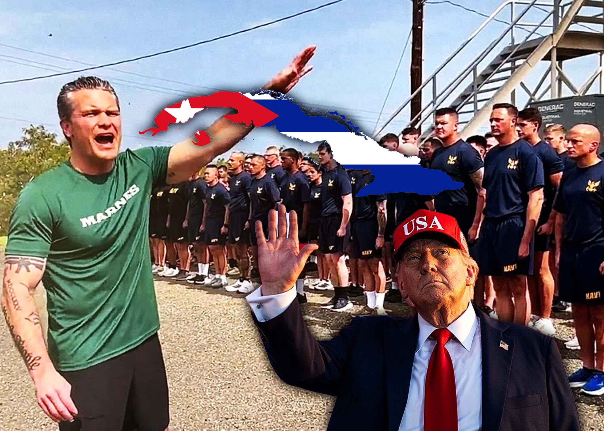 El secretario de guerra de estados unidos visitó guantánamo y asegura que el futuro de Cuba está en manos del presidente Donald Trump
