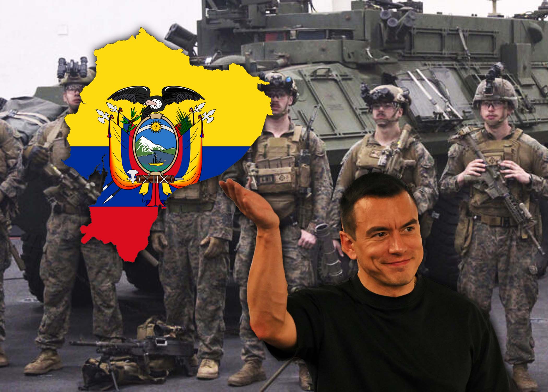 El presidente de Ecuador, Daniel Noboa permitirá que militares extranjeros entren a su país para combatir el crimen organizado