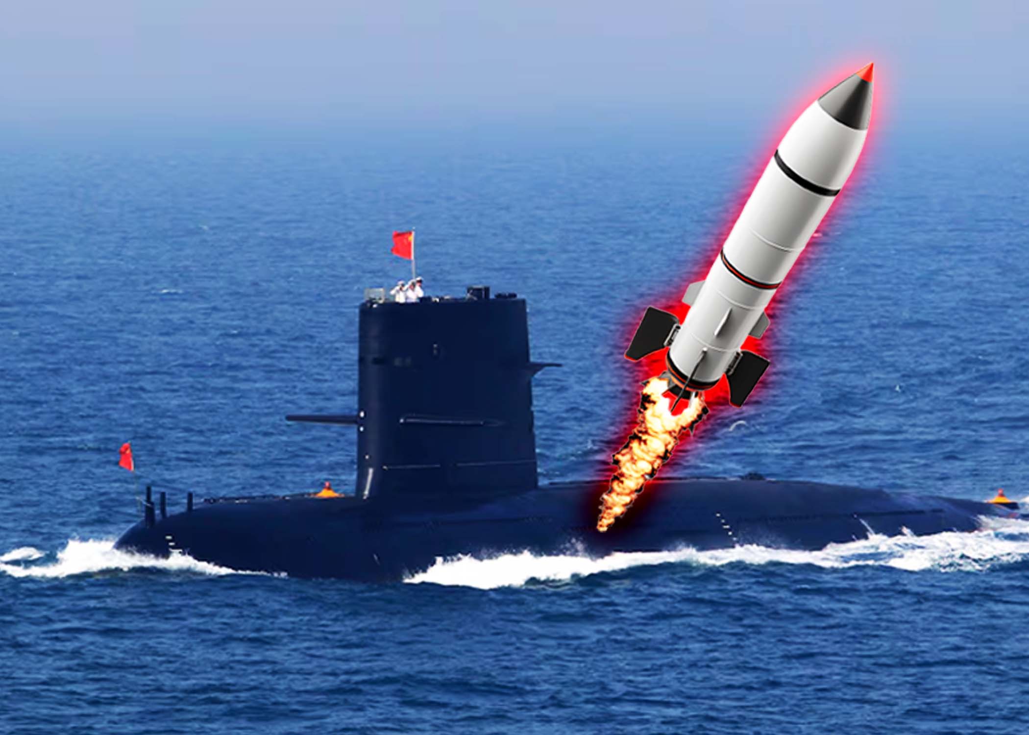 China lanza misil de alto alcanze hacia el océano Pacífico desde un sumbmarino nuclear