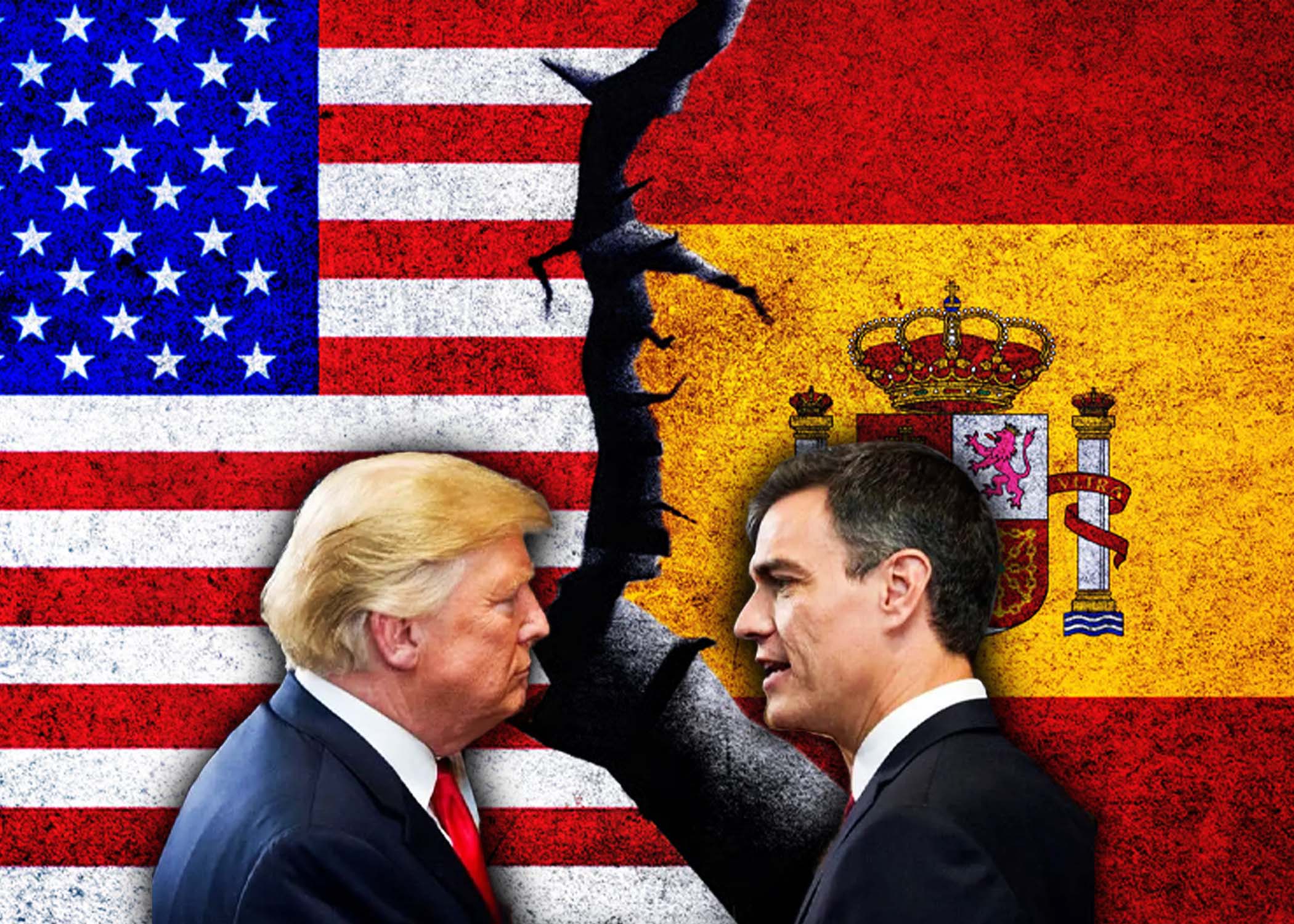 Trump amenaza con cortar todo comercio con España y esta recibe dicha amenaza con tranquilidad