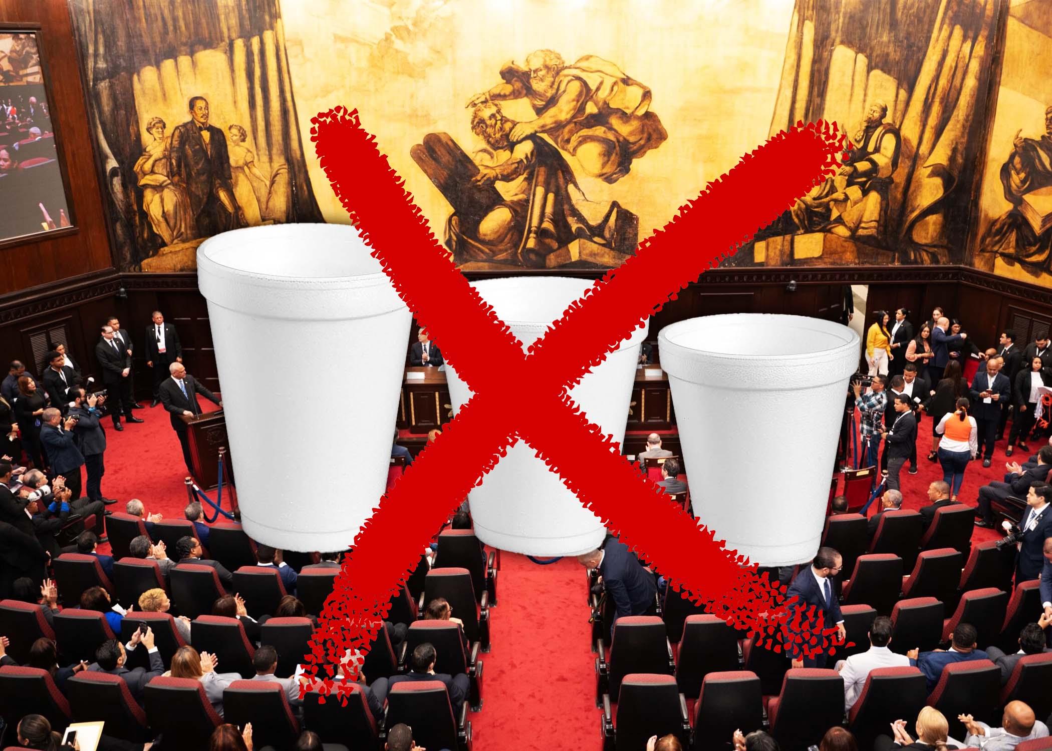 Vasos foam y otros materiales plásticos serán prohibidos en diciembre