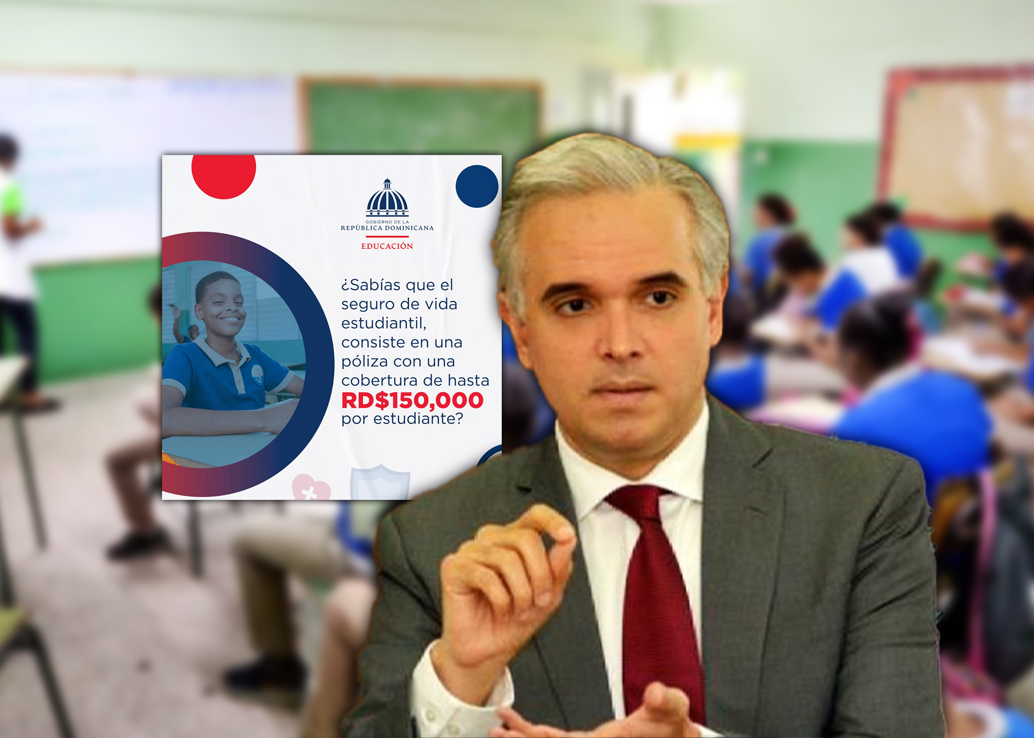 Ministerio de educación  no renovará Seguro  de vida estudiantil  de RD$562 millones