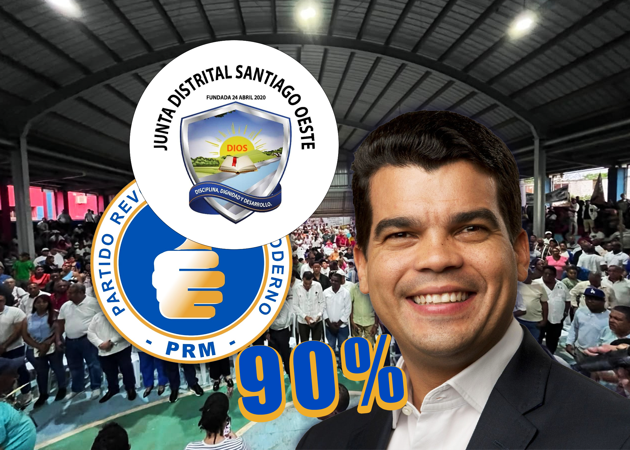 Wellington Arnaud recibe respaldo  del 90 % de la estructura del  PRM en Santiago Oeste, rumbo  a la convención de octubre 2027