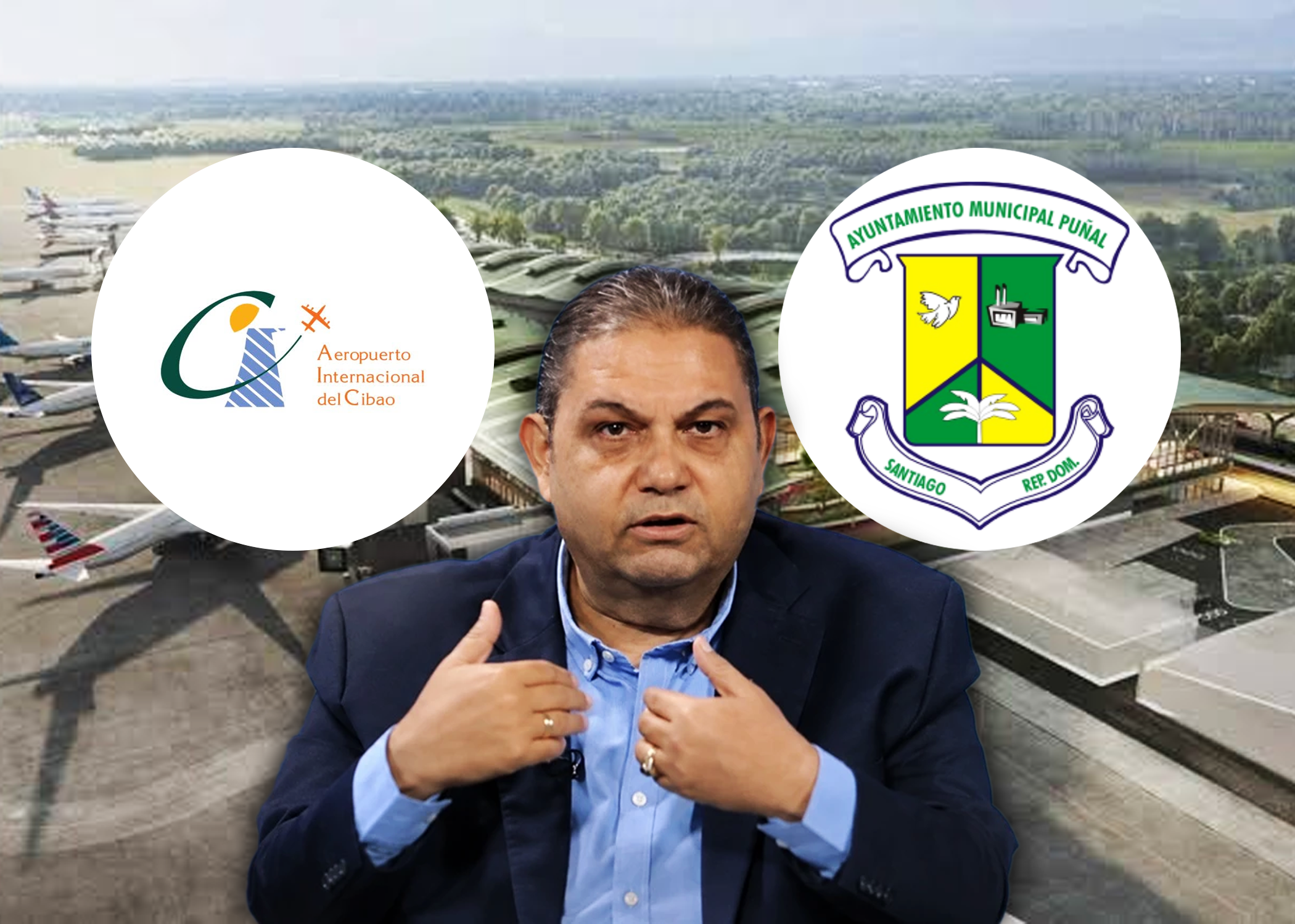 Alcalde de Puñal reclama  al Aeropuerto del Cibao  mayor compromiso con el  desarrollo del municipio