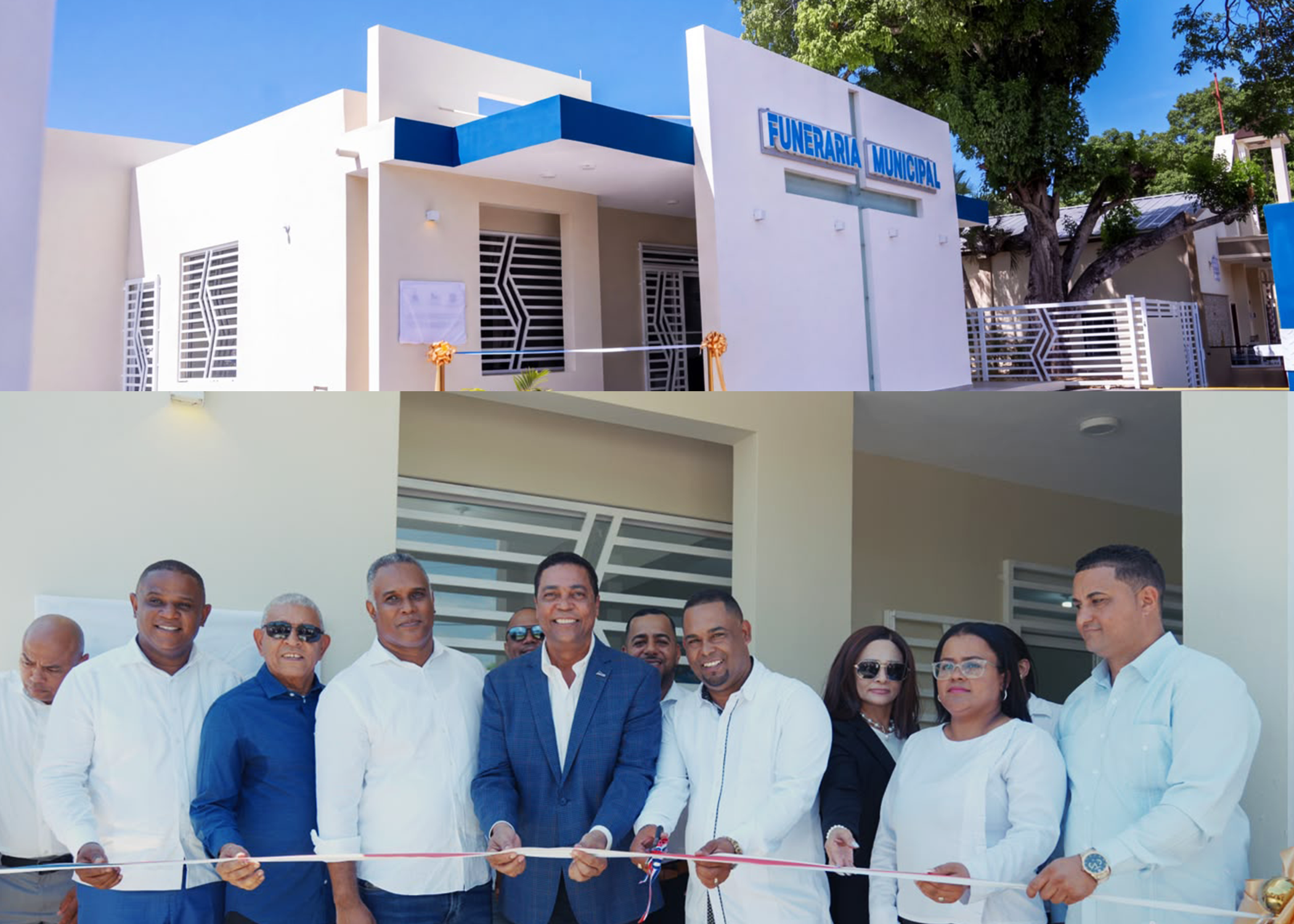 Gobierno y Liga Municipal Dominicana inauguran una Funeraria Municipal con una inversión de RD$15,613,588.60 en el Distrito Municipal San Francisco de Jacagua